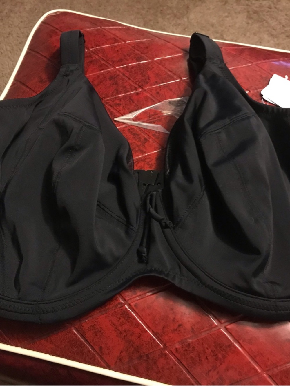 NWT Elomi Plain Sailing Underwire Plunge Bikini Top Bra